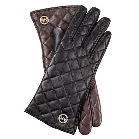 michael kors leather gloves